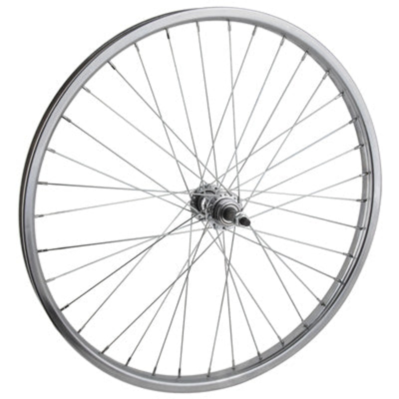 Rr Whl,24X1.75,Cp,Stl,36H 3/8”,Sw,Sil,135Mm,Fw,5-7S 24” Steel Cruiser/Comfort Wheels  Wheels  24” 24” N/A
