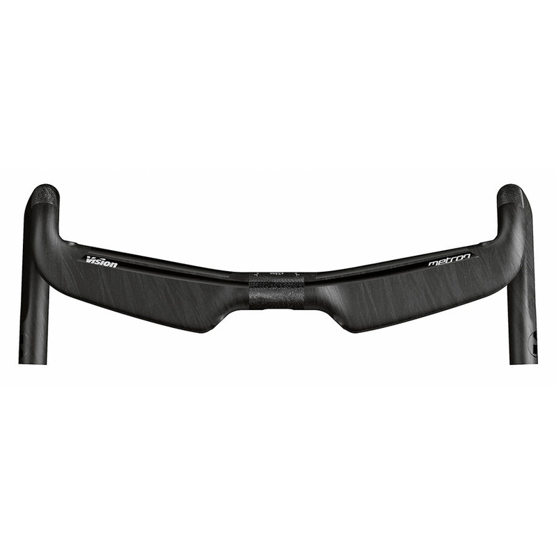 Vision Metron Aero Handlebar 31.8mm Clamp Diameter 380mm Width +10 Rise ACR Internal Routing Compatible  Carbon
