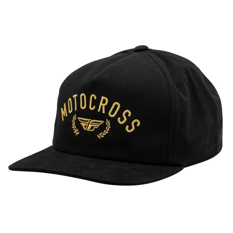 Fly Racing Champion Snapback Hat-Black/Gold