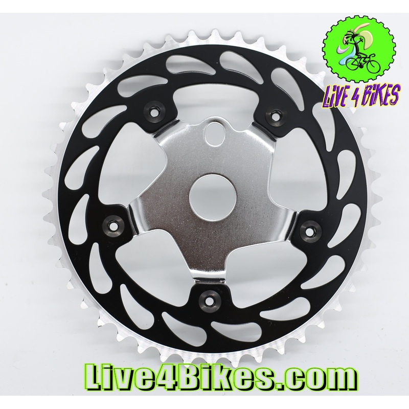 44T Single Speed Steel BMX Bicycle Sprocket Chainring Multi Colored  – Live4Bikes Blue