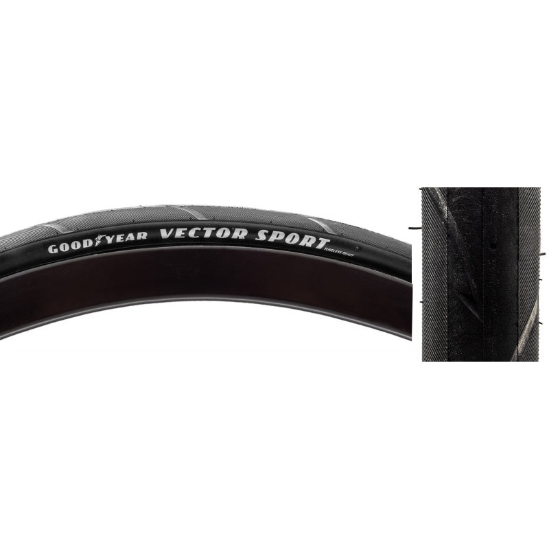 Vector Sport 700×25 Tubeless Tire 700 x 25c