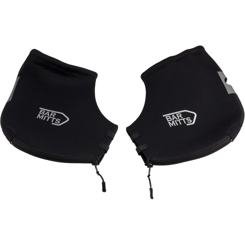 Bar Mitts Extreme Mountain/Flat Bar Pogies for Mirrors – Black, Large