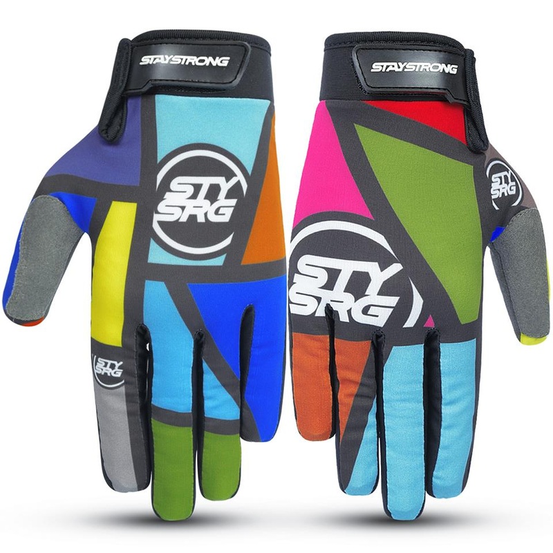 Stay Strong Mondrian Gloves – Multi Large
