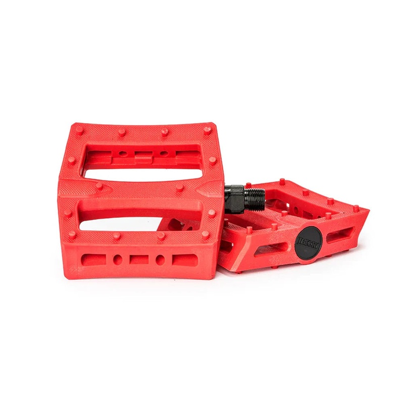 Theory Outside PC Platform Pedals – 9/16″ – Red