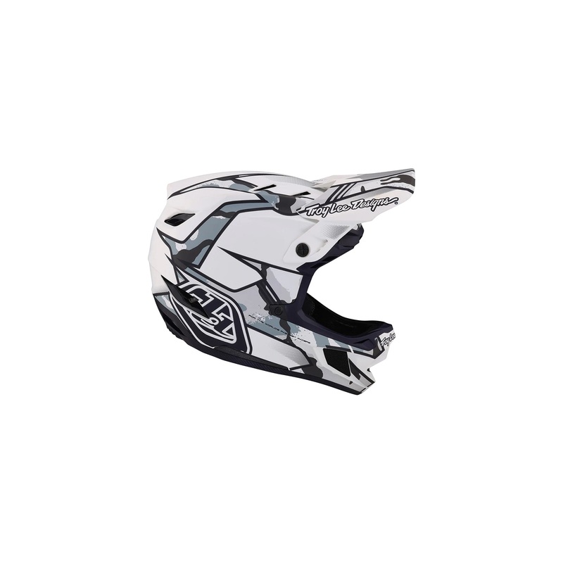 Troy Lee Designs D4 Composite Matrix Camo Mips Helmet White 2X-Large