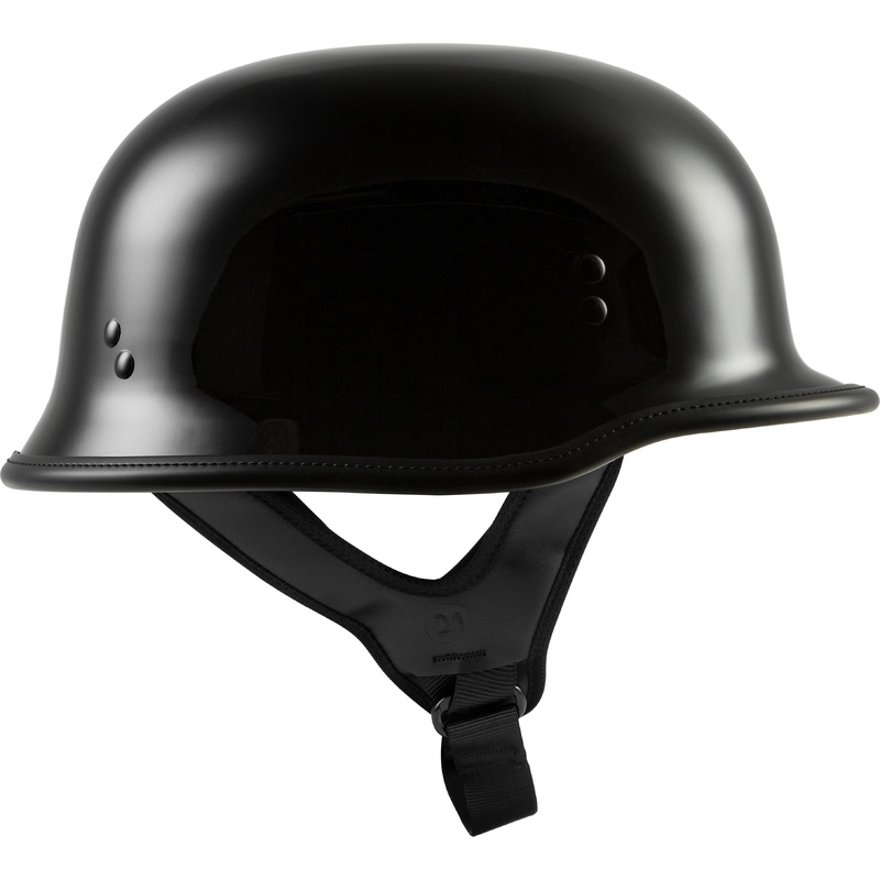 HIGHWAY 21 9mm German Beanie Helmet Gloss Black Sm