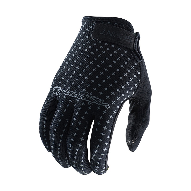 Troy Lee Sprint BMX Race Gloves-Black Youth Small
