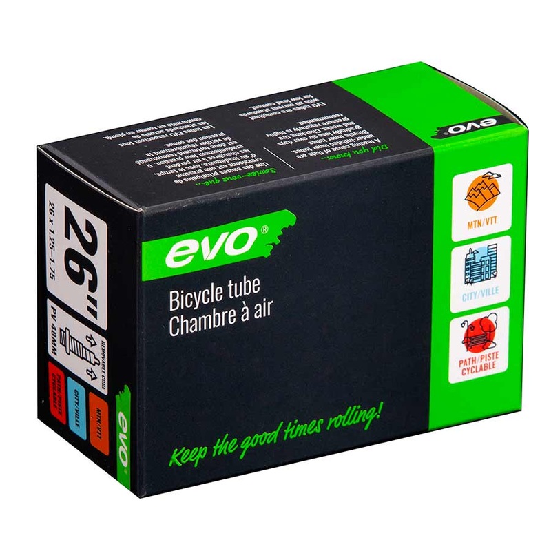 EVO Presta Tube Length: 48mm 26” 1.25-1.75