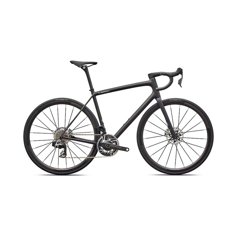 2026 Specialized Aethos S-Works Axs Bike Satin Carbon / Gloss Dolomite Metallic 58