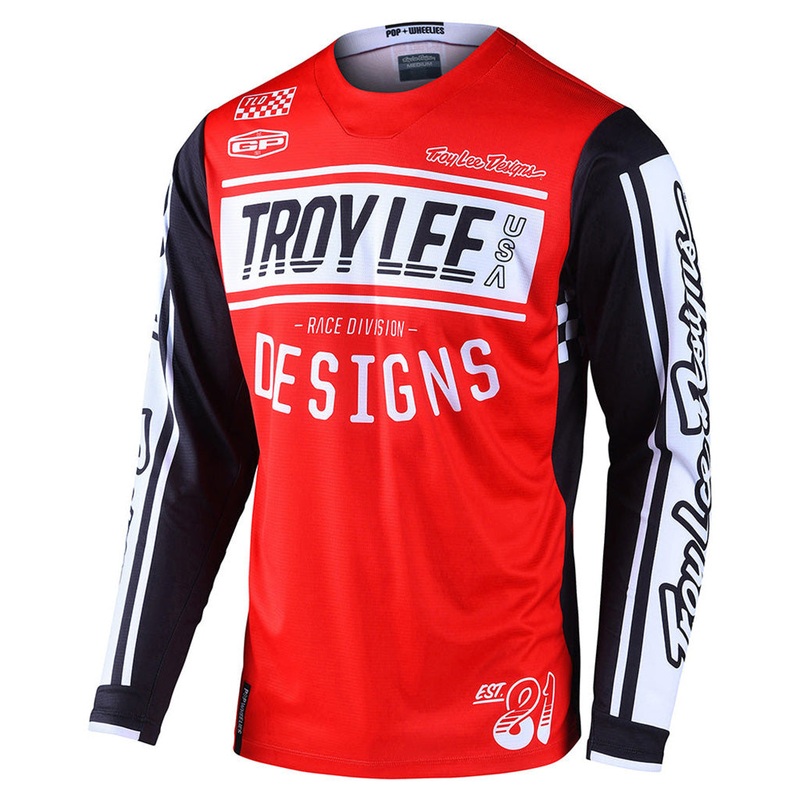 Troy Lee Designs GP Race 81 BMX Race Jersey-Red Adult Large