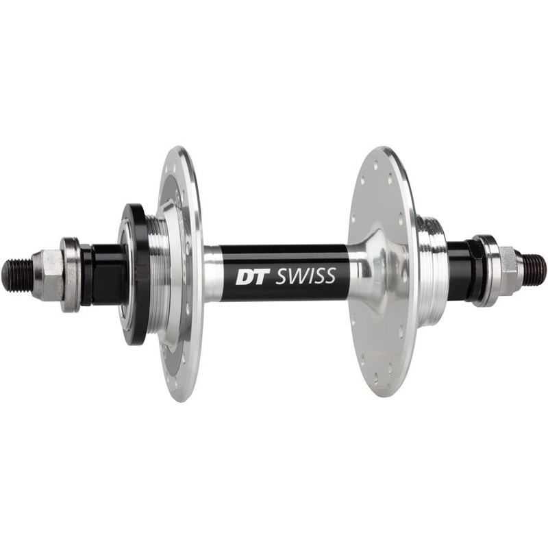 370 Track Rear Hub – 10 x 1 Threaded x 120mm, Rim Brake, Threaded, Polished, 24H