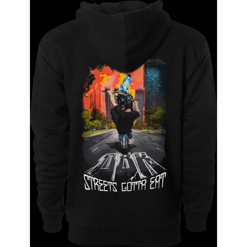 DBK Streets Gotta Eat Hoodie Black Lg Black Large
