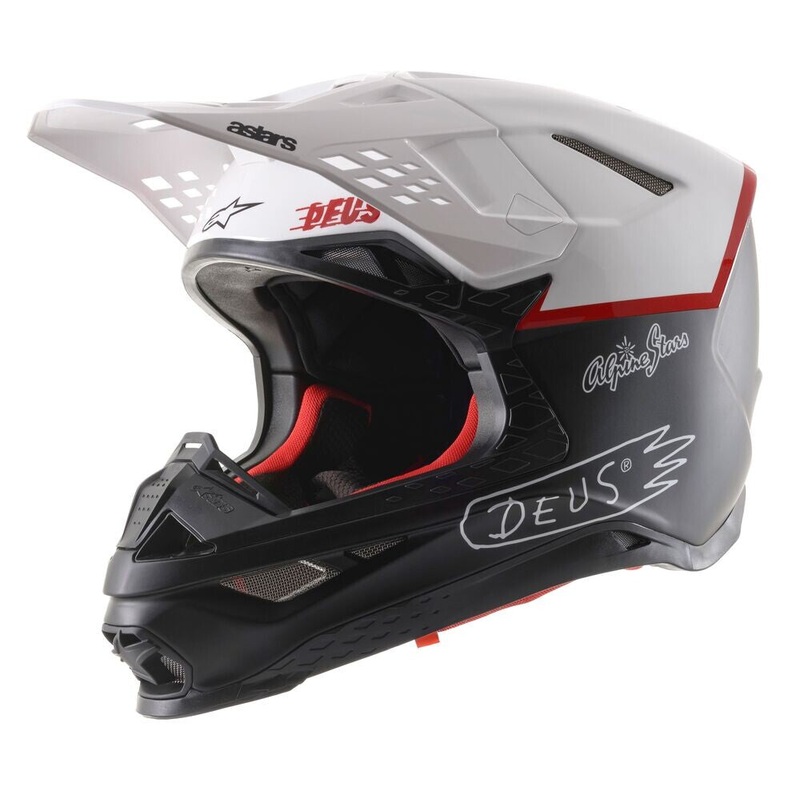 ALPINESTARS S-M8 X Deus20 Helmet Black/White/Deep Red X-Large
