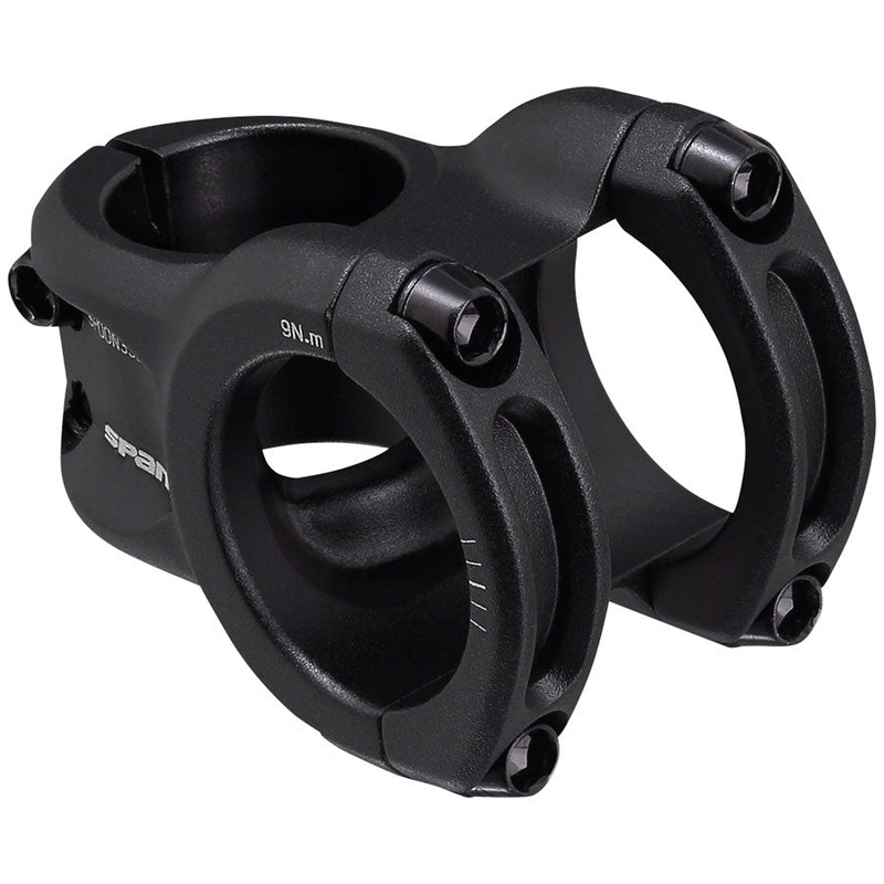Spoon 350 Bike Stem – 35mm Clamp, +/-0, Black 35mm 0 Degreess 35mm