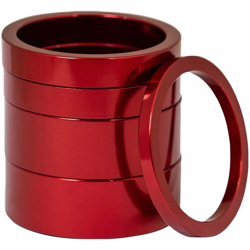 Chris King Headset Spacer Kit 2 – Alloy, 1-1/8″, Red