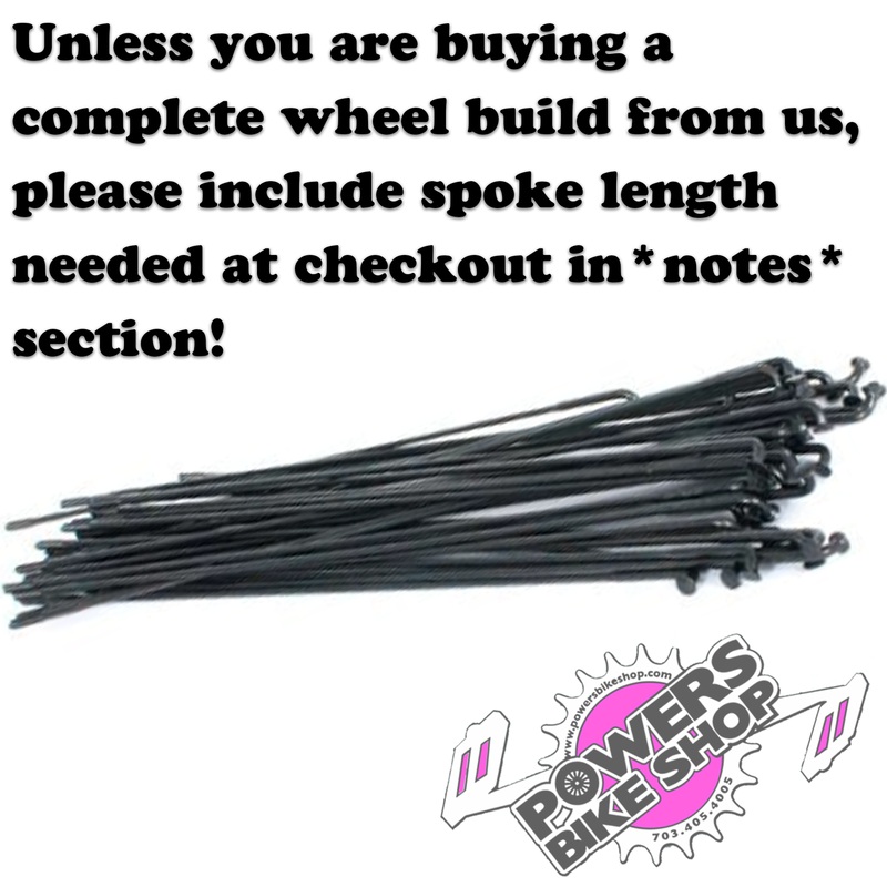 Double Butted Spokes black