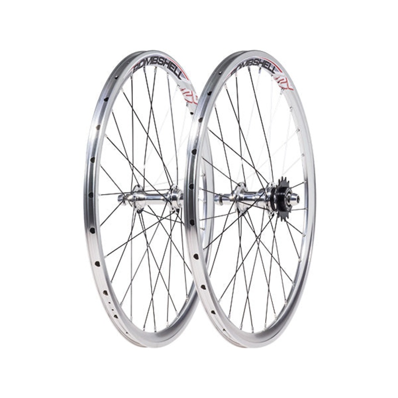 Bombshell Jet Cassette Expert BMX Race Wheelset-20×1 3/8″ Black