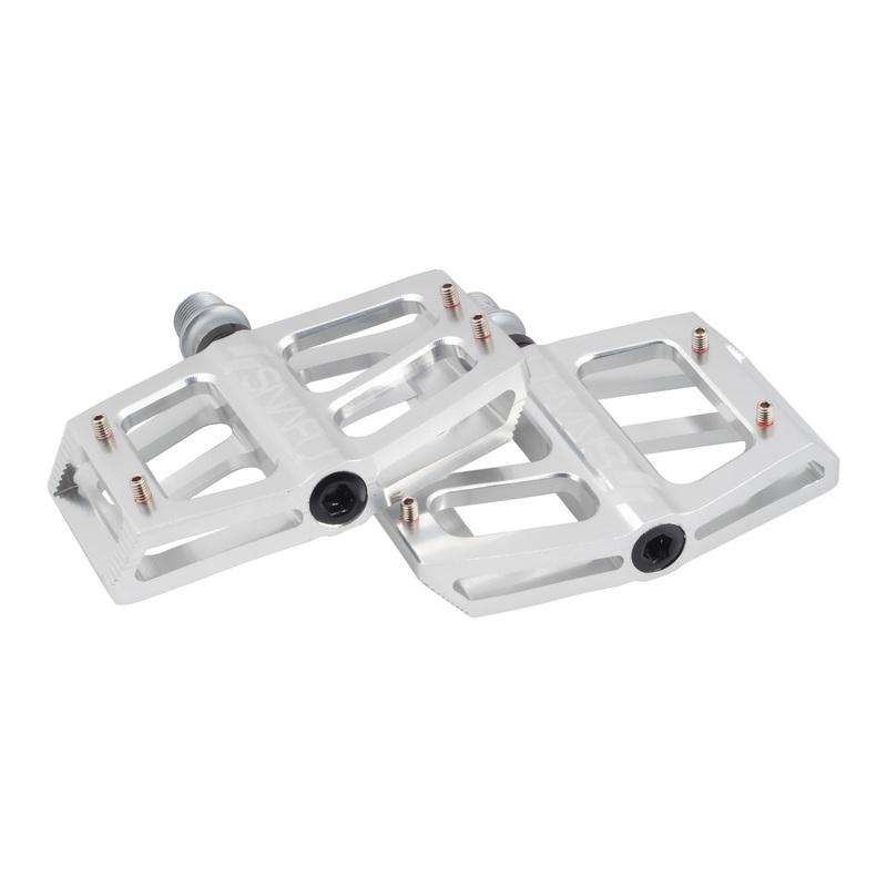 Snafu BMX Cactus Jr Aluminum Platform Pedals – Sealed – 9/16 – Polished