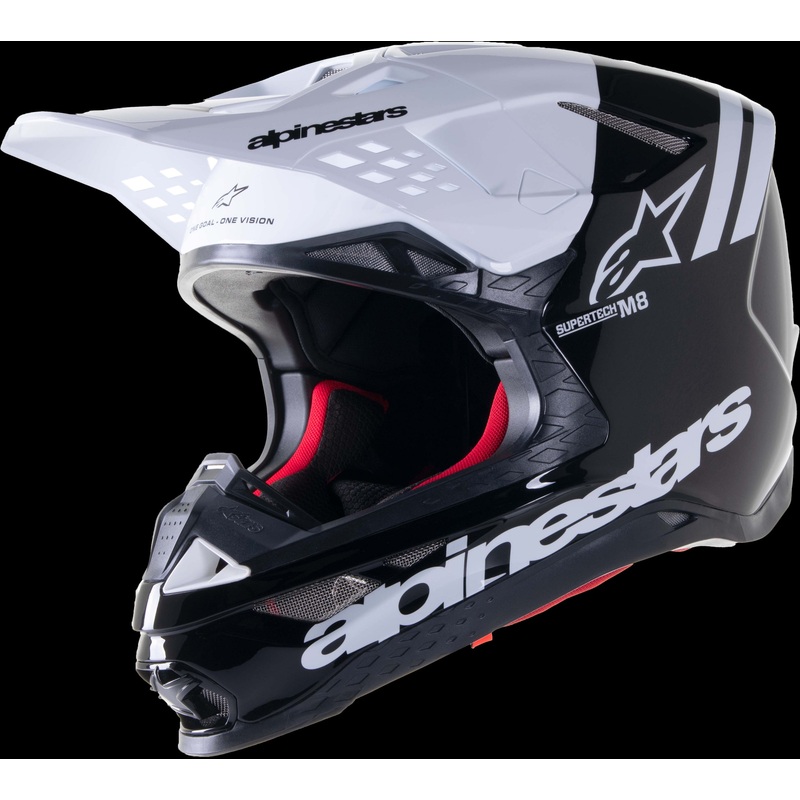 ALPINESTARS S-M8 Radium 2 Helmet Black/White 2X-Large