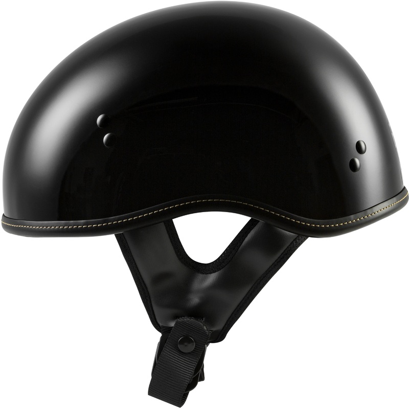 HIGHWAY 21 .357 Solid Half Helmet Gloss Black Lg