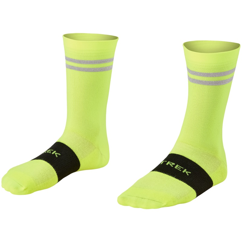 Sock Trek Race Reflective Crew SM (35-38) Radioactive Yellow