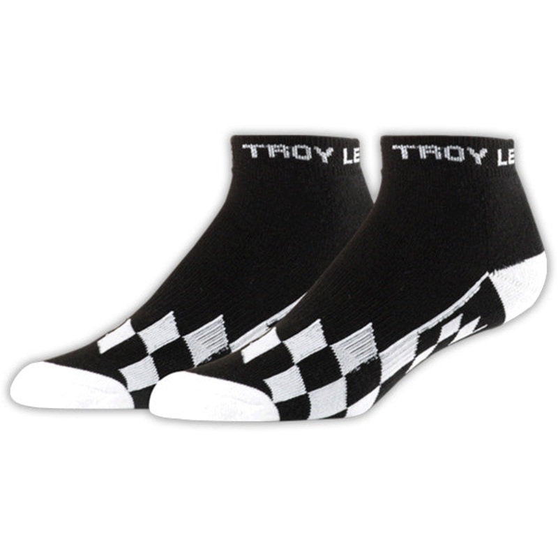 Troy Lee Quarter Crew Socks 3-Pack-Checker-Black 8/10: ( $27.95 )