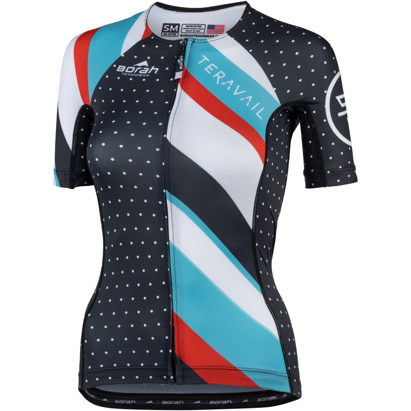 Teravail Waypoint Women’s Jersey – Black White Blue Red 2X-Large