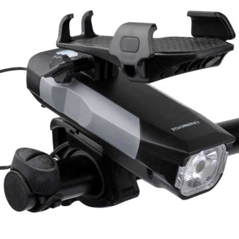 Uc 550 Headlight/Phone Holder Power Bank And Hornw/Remote Usb 550 Lumen Headlight W/Phone Holder  Lights NA Black