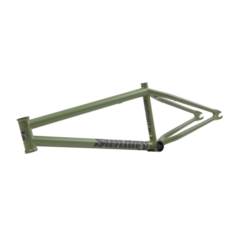 Sunday Nightshift Frame (Matte Army Green with Black/Yellow Stickers) 20.5″ Matte Army Green with Yellow Stickers
