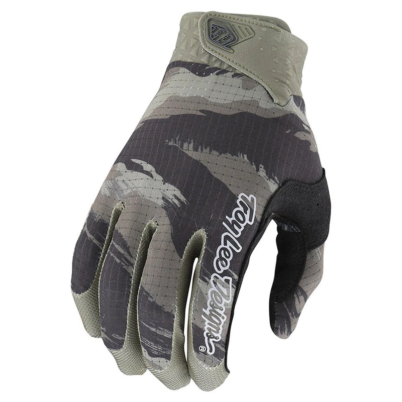 Troy Lee Designs Air BMX Race Gloves-Brushed Camo-Army Green Adult X-Large