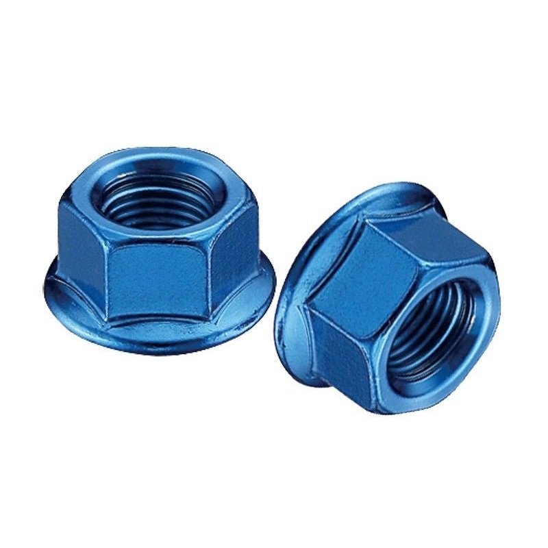 MCS Axle Nuts (Pair) – 3/8″ Blue