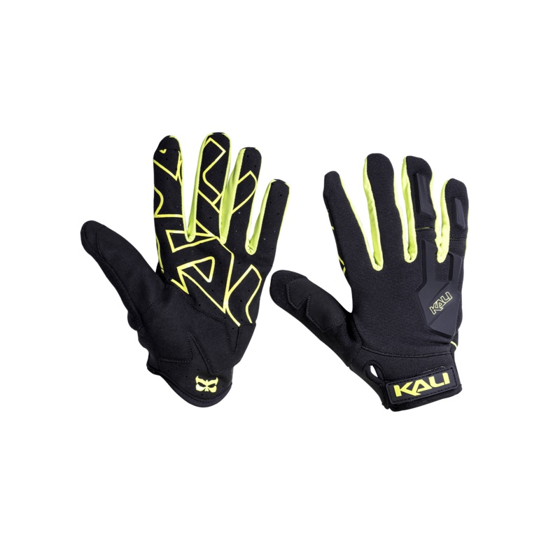 Venture Gloves Logo – Black/Lime XS