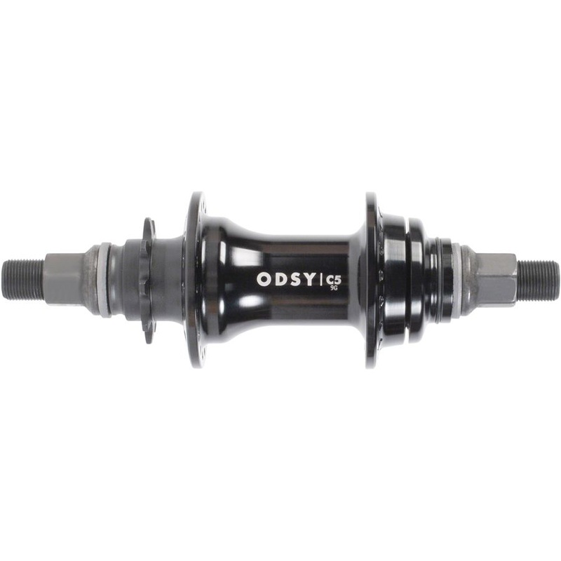C5 Hub – Rear, Cassette, 9T, 14mm, 36H, Right or Left Hand Drive, Black