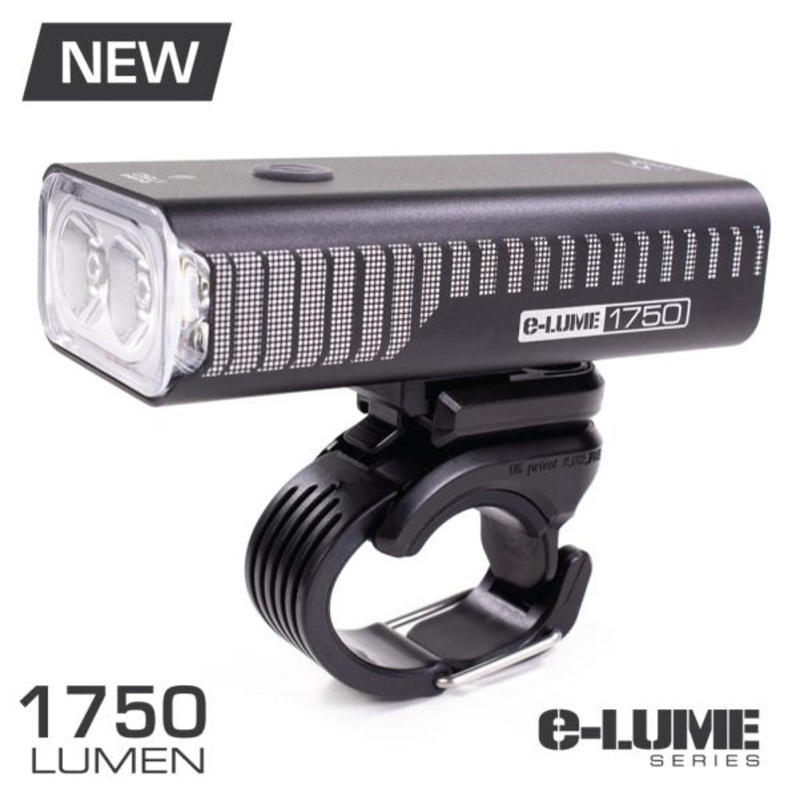 Serfas E-Lume 1750 Lumens Headlight USB rechargeable Super Bright -Live4Bikes 1750