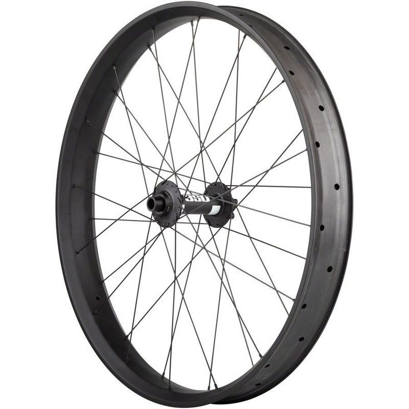 CF-1 Carbon Fat Front Wheel Alex CF-1 Carbon DT Swiss 350 Disc Front Wheel – 26″ Fat, 15 x 150mm, 6-Bolt, Black