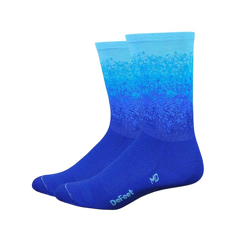 DeFeet Aireator 6″ Ombre Socks 9.5-11.5 Blue