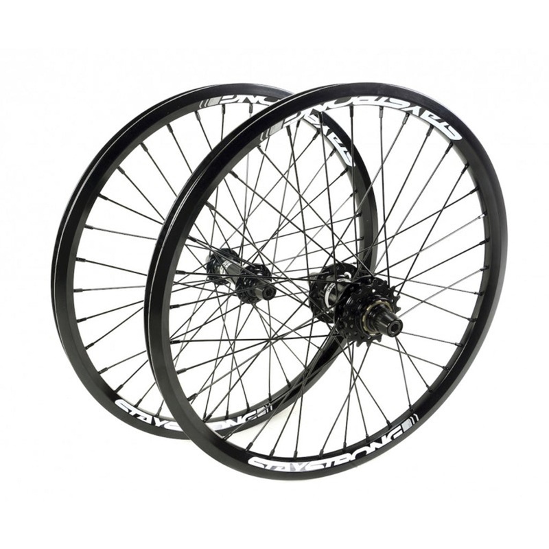 Stay Strong Reactiv Expert Plus BMX Race Wheelset-20×1.50″ Black
