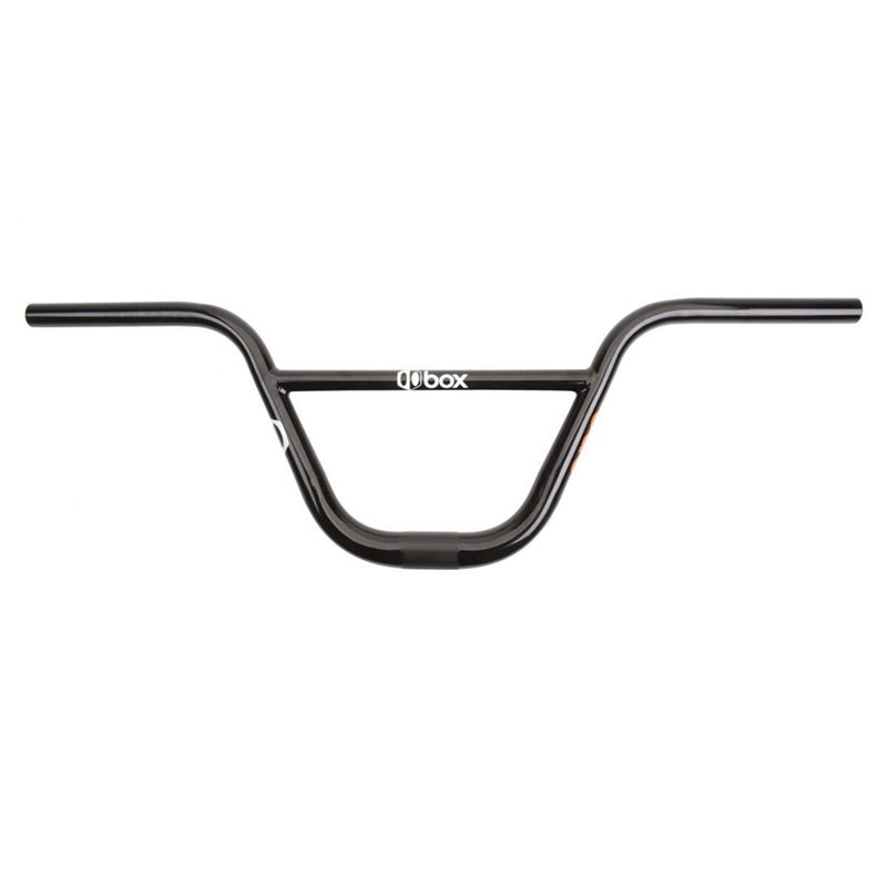Box One Flat Triple Tapered Chromoly Handlebar-8.5″ Black