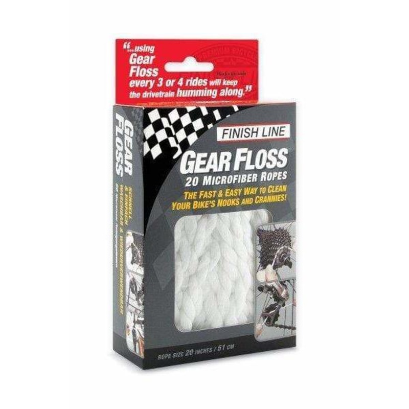 Gear Floss Microfiber Bike Cleaning Rope – 20 Pack
