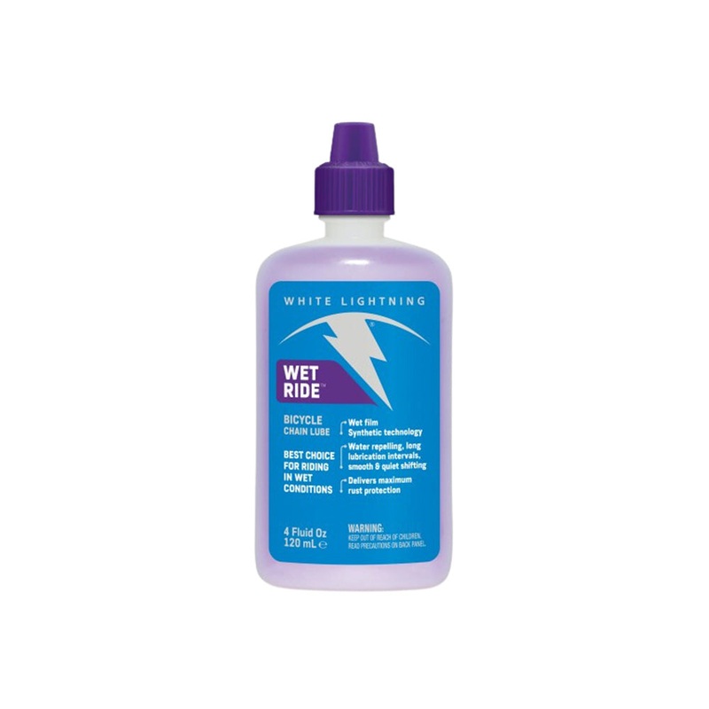 WHITE LIGHTNING WET RIDE BIKE CHAIN LUBE 4oz