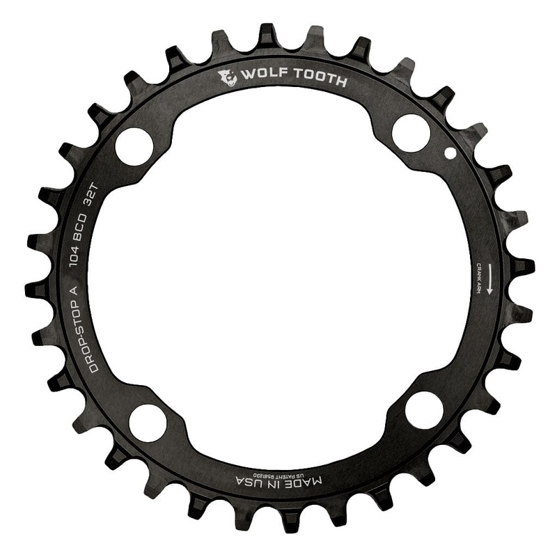 104 BCD Chainrings Black 30T Drop-Stop B