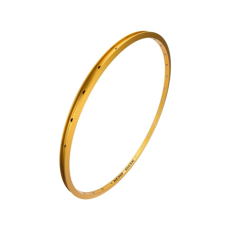 Box One Focus Rim 24 x 1-1/8th Gold 28 Hole