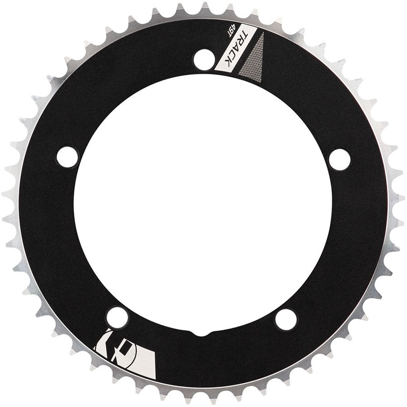 Vision NS Track Chainring 1x 55T Tooth Count 144BCD 5-Bolt Pattern 1/8″ Chain Width  BLK