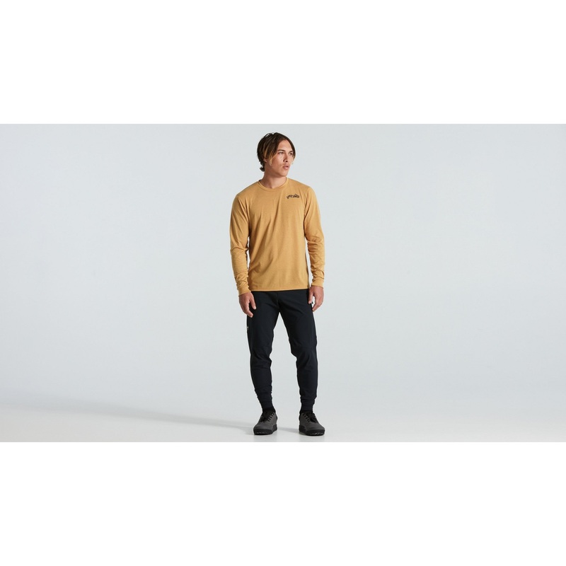 Warped Long Sleeve Tee Black XXS