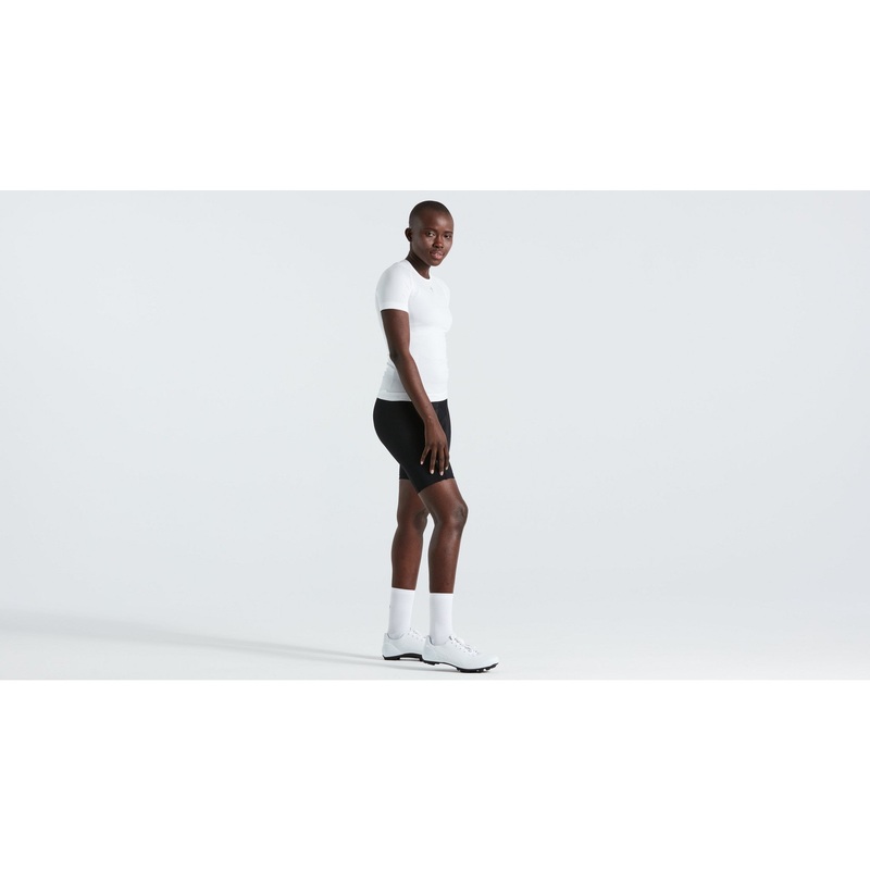 Women’s Seamless Light Short Sleeve Base Layer White L/XL