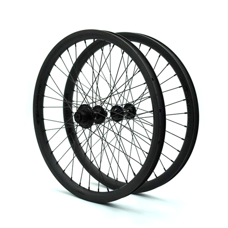 Answer Holeshot OS20 Pro Carbon BMX Wheelset-36H-OS20x1.75″ Black