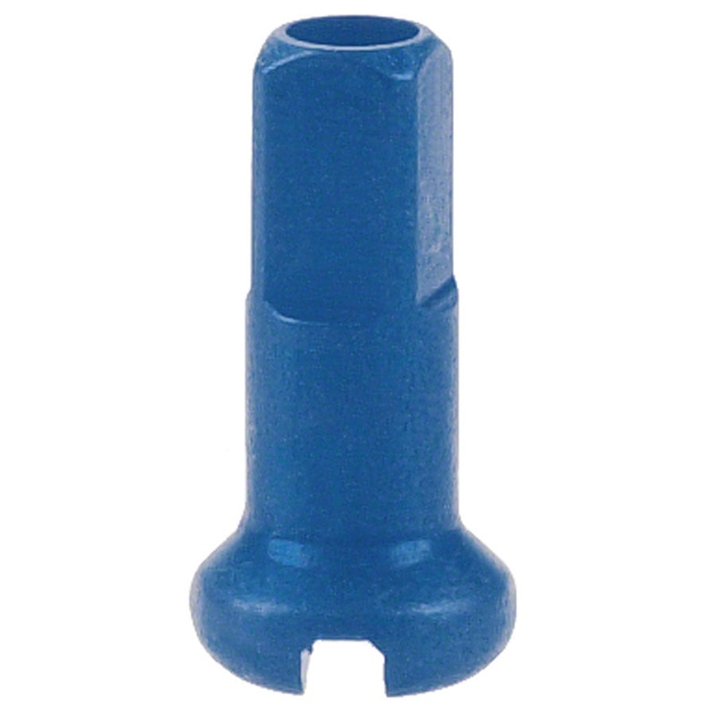 DT Swiss Standard Spoke Nipples – Aluminum, 1.8 x 12mm, Blue, Box of 100