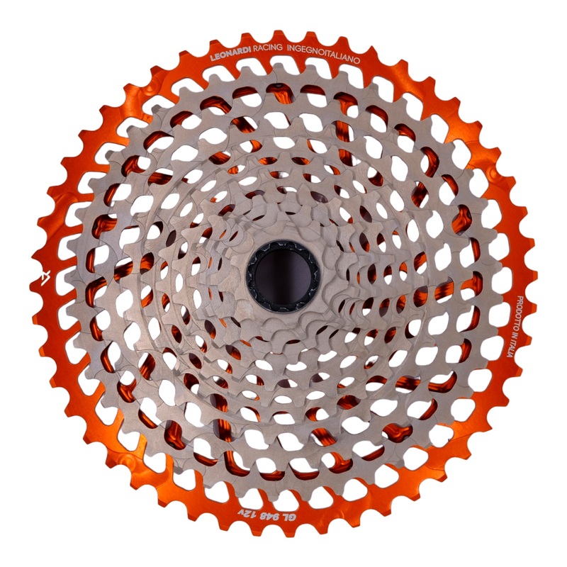 Leonardi General Lee 12sp Cassette 9-48t – Black/Orange