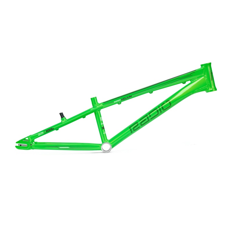 Radio Helium Alloy BMX Race Frame-Metallic Lime Green Expert