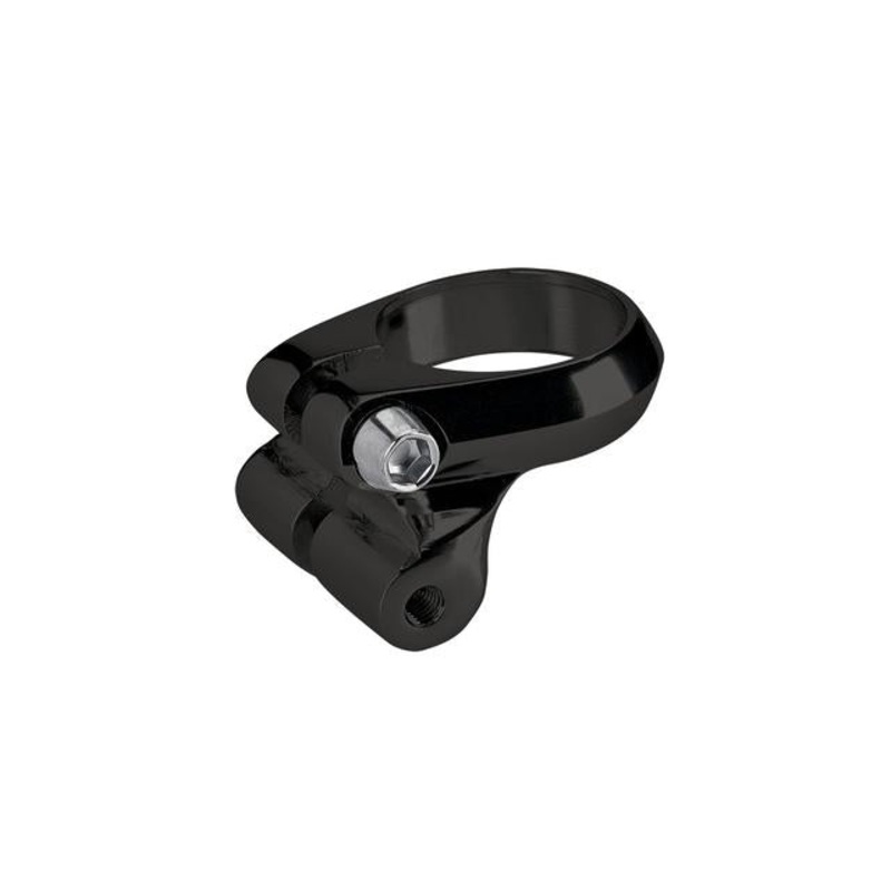 28.6mm Seatpost Clamp with Rack Mounts Black 28.6mm
